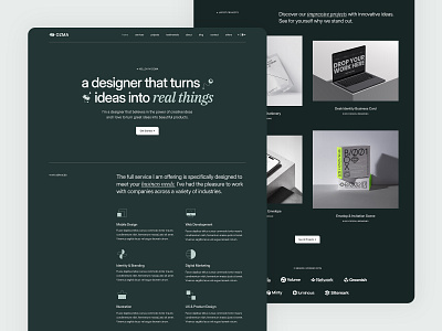 Ozma One - Portfolio & Agency Website Template agency branding colorful design gradient illustration logo portfolio ui ui design web design webflow