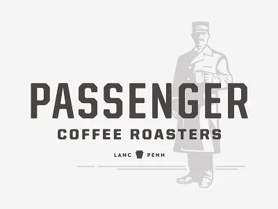 Passenger Coffee Roasters Logo with Conductor Asset coffee drink roasters