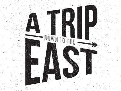 Trip to the East type type branding type logo