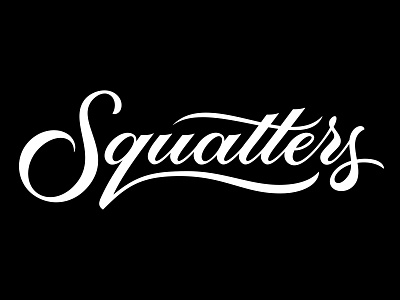 Squatters Logotype beer branding lettering logotype scripts type typography vector