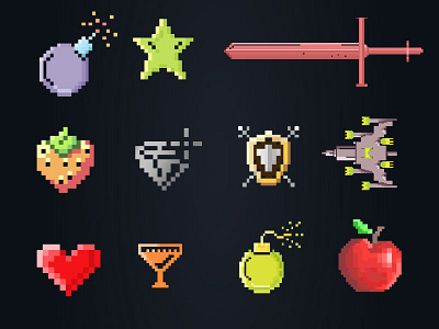 GameIS Conference 2013 icons pixel art