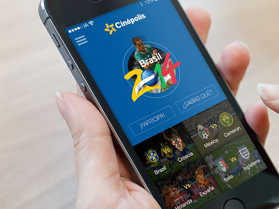 App Cinepolis Trivia app cinepolis futbol ios responsive soccer ui ux