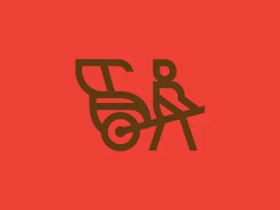 Logo design identity logo mark restaurant rickshaw