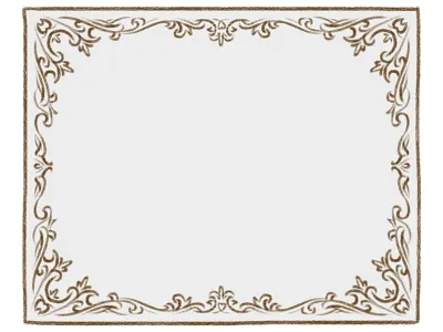 Decorative Border v.1 border decoration finials illustration ipad ornamentation rough sketch
