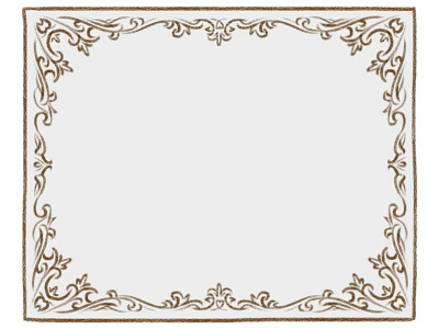 Decorative Border v.1 border decoration finials illustration ipad ornamentation rough sketch