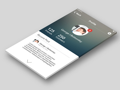 Social Profile design follow frame idea mobile profile psd social