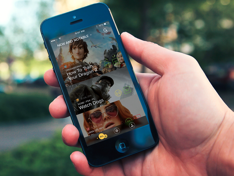 Metacritic App Concept flat games immersive metacritic movies tv shows