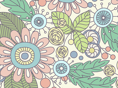 Cover art cover floral flowers vector