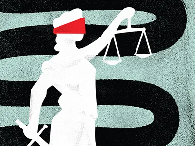 Justice editorial illustration illustrator justice law