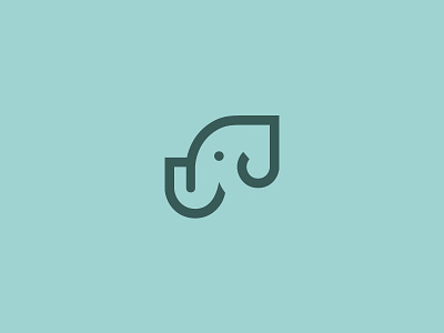 Elephant mark elephant just for fun mark practice stroke strong symbol