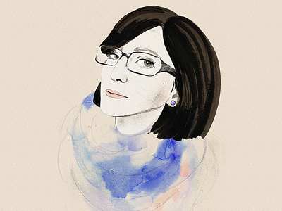 Jane fashion illustration markers watercolor