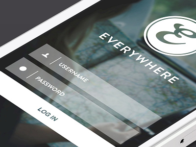 Everywhere background clean everywhere interface ios iphone log in login sign in sketch ui uid