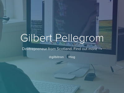 gilbitron.me gilbitron personal website