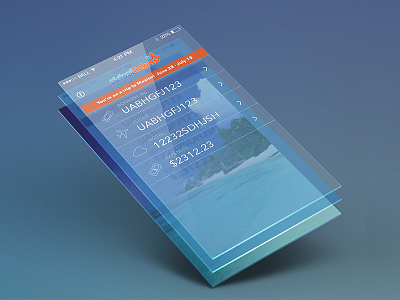 AirFasttickets - Iphone App Design advertising airfasttickets app banners campaign concept design ios iphone mobile orange travel