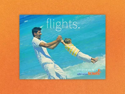 AirFasttickets - ad Campaign advertising airfasttickets banners blue campaign concept orange travel