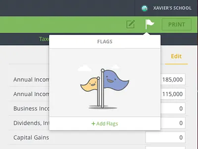 Flags in action. flag illustration placeholder