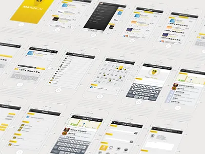 MatchCal Redesign Wireframe app calendar event ios iphone matchcal