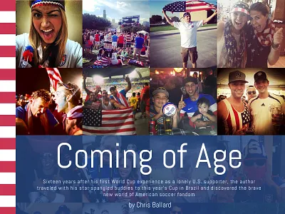 Coming of Age editorial longform parallax responsive soccer sports sports illustrated team typography usa