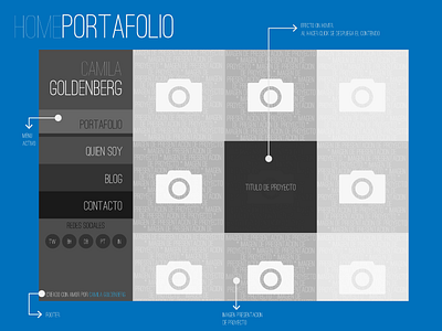 Personal Portfolio - Wireframe personal project portfolio wireframe