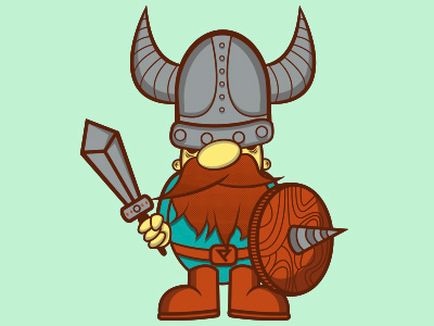 Vikingo cartoon characterdesign illustration vector vikingo warrior