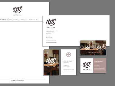 Hygge Stationery branding business cards identity letterhead stationery