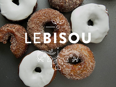 Le Bisou | Branding bakery branding illustration line art logo modern sweets