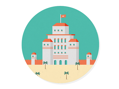 Inner Wall building desert illustration tower