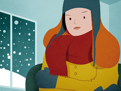 Cold cold editorial figure illustration