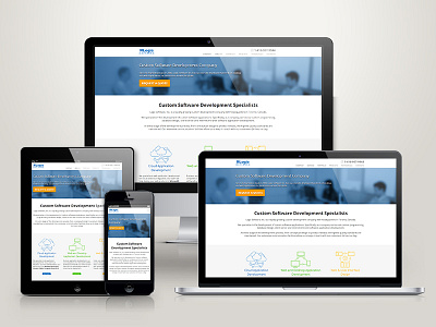 Logic Software Inc. homepage adaptive corporate web site foundation homepage responsive responsive site site web web site
