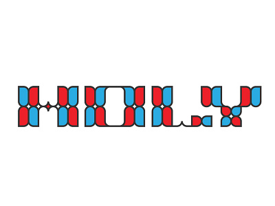 Holy holy lettering stained glass type vitral