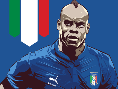 Balotelli balotelli illustration soccer vector world cup