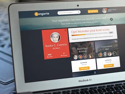 Profile Page crowdfunding flat grid masonry product profile social uiux user interface web webdesign