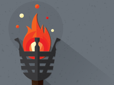 Torch castle flame torch