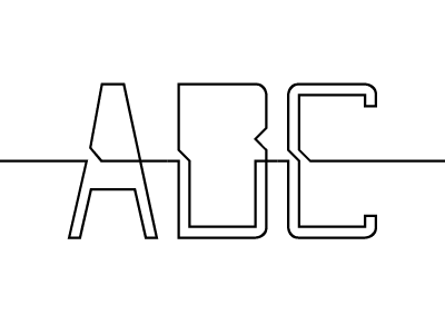 single line font caps font fontlab minimal one line outline single stroke type typeface typography vector