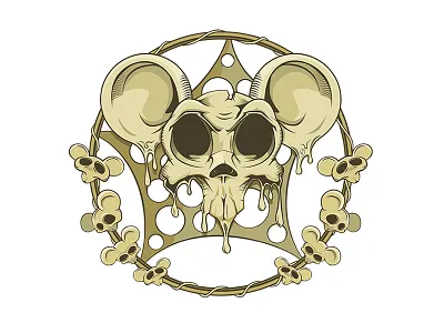 Deadly Mouse cartoon design graphicdesign illustrator mouse vector