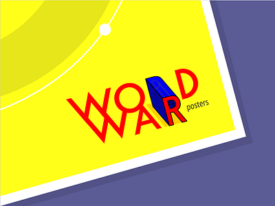 WORD WAR POSTER logo art comic identity logo poster