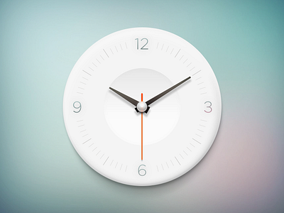 Clock app clock design icon illustration interface logo minimal psd time ui watch