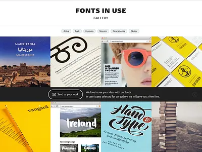 New website: Fonts In Use type design webdesign