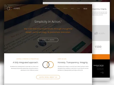 VERBS - Simplicity In Action.™ agency crafted in wi portfolio ui ux verbs web