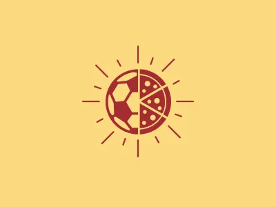 Pizza FC illustration pizza soccer vector world cup