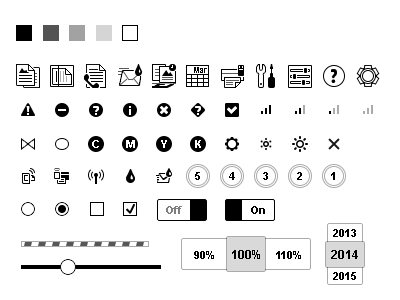 Touch Mono Graphic Display Pattern