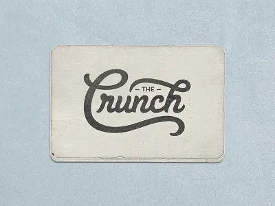 Crunch business cards graphic design grunge identity lettering logo old retro texture type typography vintage