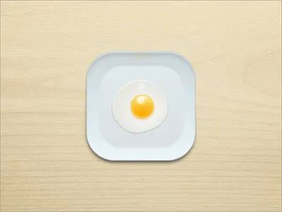 Egg egg icon plate sketch