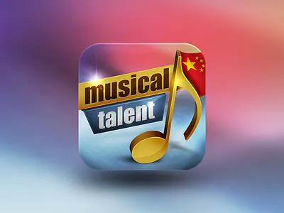 Musical Talent iOS App Icon app chinese ios music talent