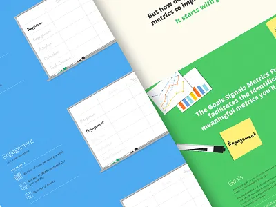 Google Ventures' HEART Framework blue chart clean design digital flat icons illustration infographic marketing strategy