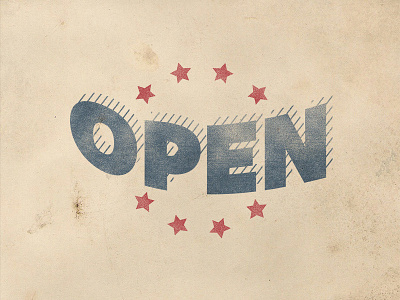 Open texture typography