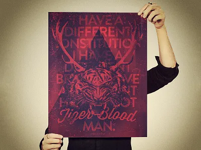 Tigersblood artwork charlie print sheen tiger