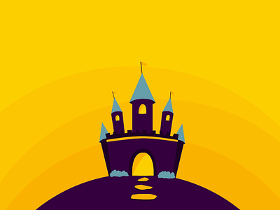 I wish I had a reason to be doodling castles castle illustration