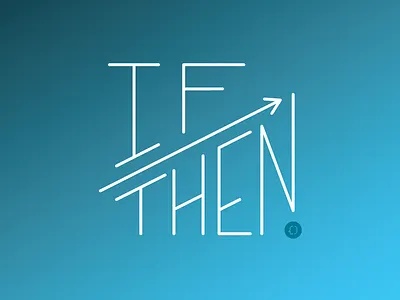 if --> then arrow clearhead gradient if letters then