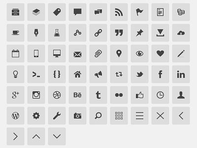 gonzocons 2.0 @font face gonzodesign icon font realignment version 4.2